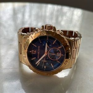 Rose Gold and Navy Michael Kors Women’s Watch